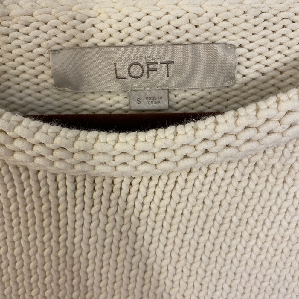 LOFT Cream Sweater - Picture 3 of 5